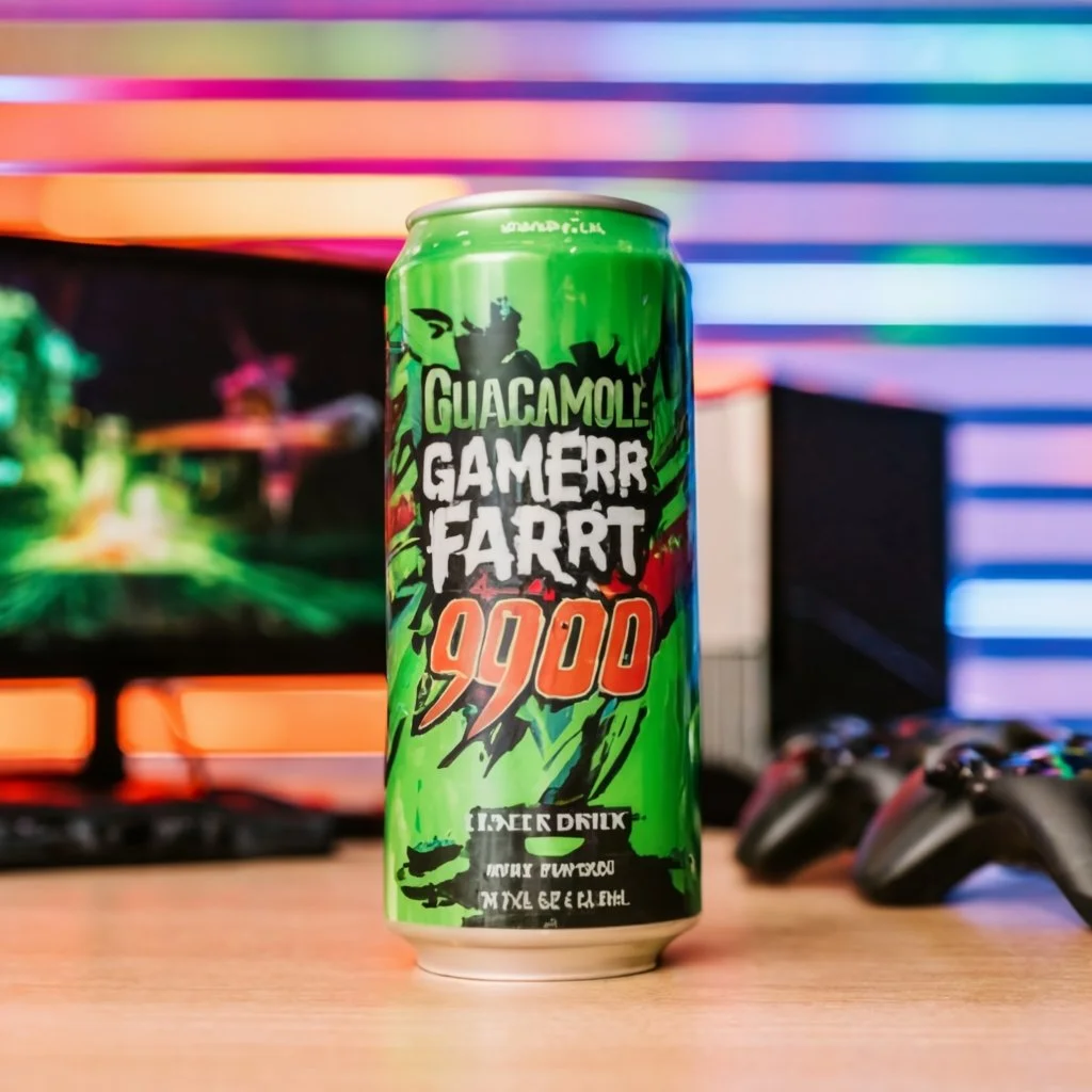 Discover Guacamole Gamer Fart 9000 - the energy drink blending unique flavors with gamer-focused energy. Dive into its world!